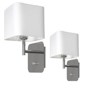 Kinkiet NAPOLI WHITE/CHROME 1xE27 | ML6359 Milagro