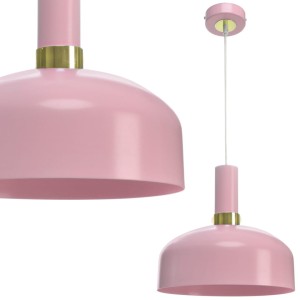 Lampa wisząca MALMO PINK 1xE27 | MLP6199 Milagro