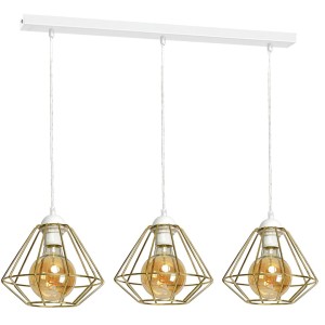 Lampa wisząca LUPO WHITE/GOLD 3xE27 | MLP6267 Milagro