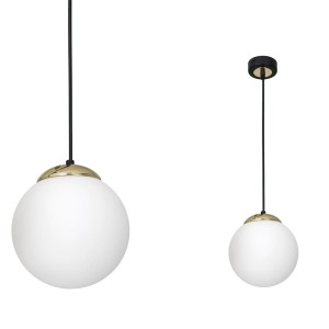 Lampa wisząca SPARTA BLACK / GOLD 1xE27 | MLP6495 Milagro