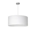 Lampa wisząca CASINO biała z okrągłym abażurem Milagro