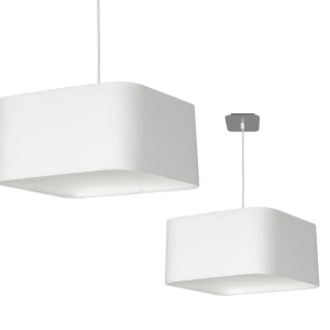 Lampa wisząca NAPOLI WHITE/CHROME 1xE27 | ML6362 Milagro