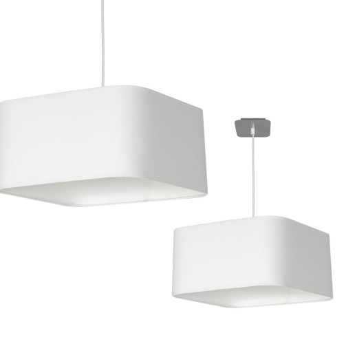 Lampa wisząca NAPOLI WHITE/CHROME 1xE27 | ML6362 Milagro