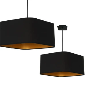 Lampa wisząca NAPOLI BLACK/GOLD 1xE27 | ML6368 Milagro