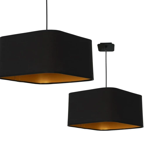 Lampa wisząca NAPOLI BLACK/GOLD 1xE27 | ML6368 Milagro
