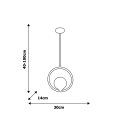 Lampa wisząca BOSTON 1xE14 | MLP5593 Milagro