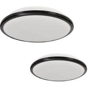 Plafon TERMA BLACK 18W LED IP44 Ø280 mm | ML6402 Milagro