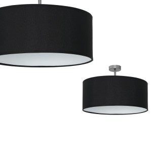 Lampa podsufitowa CASINO BLACK/CHROME 1xE27 | ML6379 Milagro