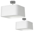 Lampa podsufitowa NAPOLI WHITE/CHROME 1xE27 | ML6361 Milagro