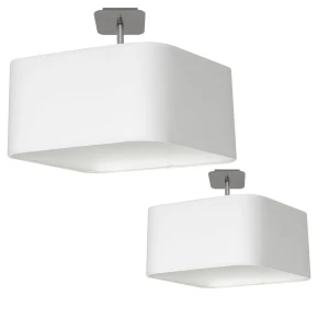 Lampa podsufitowa NAPOLI WHITE/CHROME 1xE27 | ML6361 Milagro