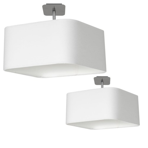 Lampa podsufitowa NAPOLI WHITE/CHROME 1xE27 | ML6361 Milagro