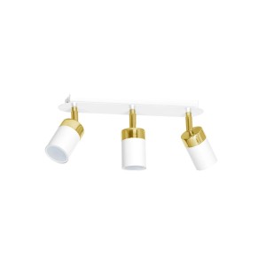 Lampa sufitowa JOKER WHITE/GOLD 3xGU10 | MLP6130 Milagro