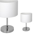 Lampka stołowa CASINO WHITE/CHROME 1xE27 | ML6375 Milagro