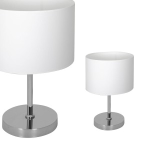 Lampka stołowa CASINO WHITE/CHROME 1xE27 | ML6375 Milagro