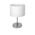 Lampka stołowa CASINO WHITE/CHROME 1xE27 | ML6375 Milagro