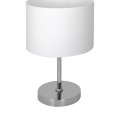 Lampka stołowa CASINO WHITE/CHROME 1xE27 | ML6375 Milagro