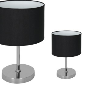 Lampka stołowa CASINO BLACK/CHROME 1xE27 | ML6381 Milagro