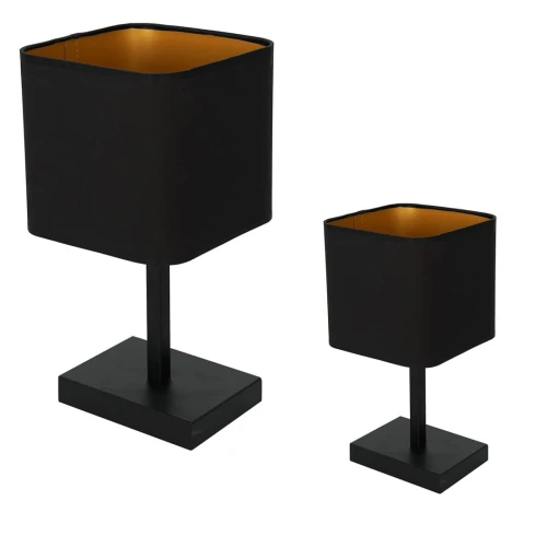 Lampka stołowa NAPOLI BLACK/GOLD 1xE27 | ML6369 Milagro