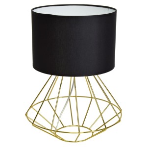 Lampa stojąca LUPO BLACK/GOLD 1xE27 | MLP6272 Milagro