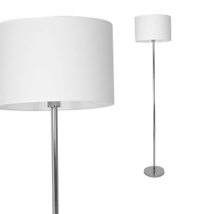 Lampa stojąca CASINO WHITE/CHROME 1xE27 | ML6376 Milagro