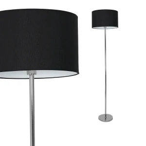 Lampa stojąca CASINO BLACK/CHROME 1xE27 | ML6382 Milagro