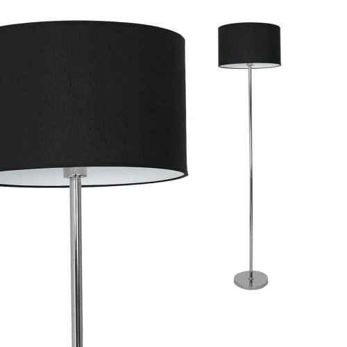Lampa stojąca CASINO BLACK/CHROME 1xE27 | ML6382 Milagro
