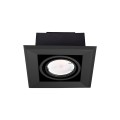 LAMPA PODTYNKOWA BLOCCO CZARNA 1x7W GU10 LED | ML472 Milagro