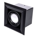 LAMPA PODTYNKOWA BLOCCO CZARNA 1x7W GU10 LED | ML472 Milagro