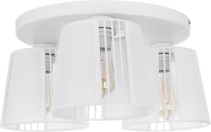 Lampa sufitowa CARMEN WHITE biała z tkaninowymi abażurami TK Lighting