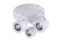 Kinkiet / Lampa ścienna / sufitowa ALBICO 3 ROUND AZ1243 Biały Azzardo
