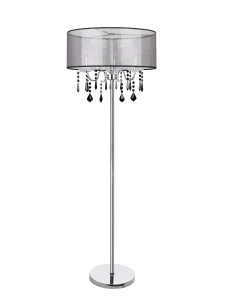 SOTTILE LAMPA PODŁOGOWA 3X40W E14 CZARNY/CHROMOWY | Candellux 53-73945