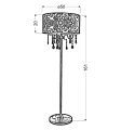 SOTTILE LAMPA PODŁOGOWA 3X40W E14 CZARNY/CHROMOWY | Candellux 53-73945