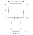 AMBON LAMPA GABINETOWA 1X40W E14 SZARY | Candellux 41-78575