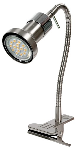 ARKON LAMPA KLIPS 1X50W GU10 SATYNA NIKIEL+CHROM BEZ ŻARÓWEK | Candellux 41-60020