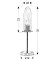 MELOT LAMPA 1X60W E27 NIKEIL MAT Z KLOSZEM PROMOCJA | Candellux 41-10813
