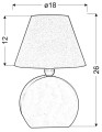 OFELIA LAMPA GAB. MDF 1X40W E14 NIEBIESKA | Candellux 41-62461