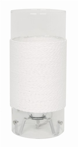 WRING LAMPA GABINETOWA 1X60W E27 CHROM TARANSPARENT / BIAŁY | Candellux 41-28006