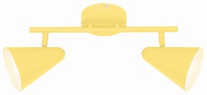 AMOR LAMPA SUFITOWA LISTWA 2X40W E14 BANANOWY | Candellux 92-68804