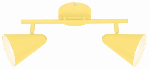 AMOR LAMPA SUFITOWA LISTWA 2X40W E14 BANANOWY | Candellux 92-68804