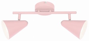AMOR LAMPA SUFITOWA LISTWA 2X40W E14 JASNY RÓŻ | Candellux 92-68798