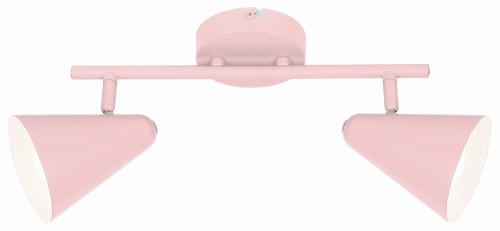 AMOR LAMPA SUFITOWA LISTWA 2X40W E14 JASNY RÓŻ | Candellux 92-68798