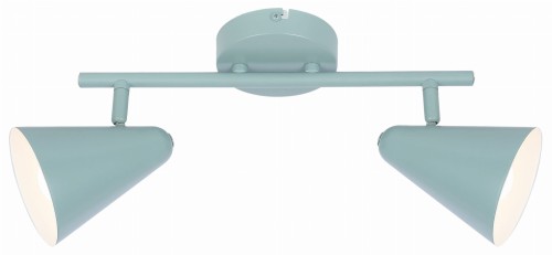 AMOR LAMPA SUFITOWA LISTWA 2X40W E14 SZARY MAT | Candellux 92-63335