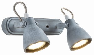 ASH LAMPA SUFITOWA LISTWA 2X40W GU10 SZARY MAT | Candellux 92-64400