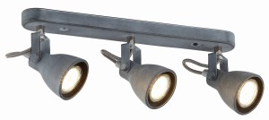 ASH LAMPA SUFITOWA LISTWA 3X40W GU10 SZARY MAT | Candellux 93-64301