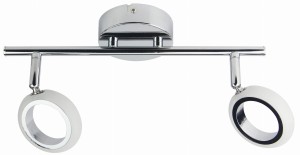 AURELION LAMPA SUFITOWA LISTWA 2X4W LED CHROM 3000K | Candellux 92-65575