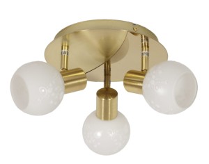 AVILA LAMPA SUFITOWA PLAFON 3X40W E14 MOSIĄDZ | Candellux 98-07131