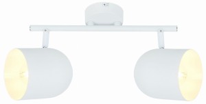 AZURO LAMPA SUFITOWA LISTWA 2X40W E27 BIAŁY | Candellux 92-63250