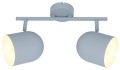 AZURO LAMPA SUFITOWA LISTWA 2X40W E27 SZARY MAT | Candellux 92-63212