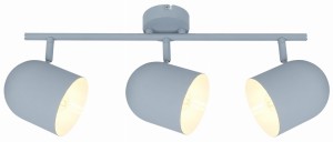 AZURO LAMPA SUFITOWA LISTWA 3X40W E27 SZARY MAT | Candellux 93-63229