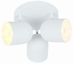 AZURO LAMPA SUFITOWA PLAFON 3X40W E27 BIAŁY | Candellux 98-63274